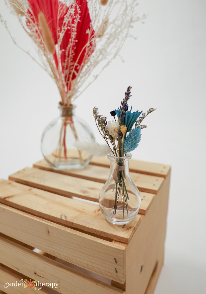 how to make dried flower arrangements