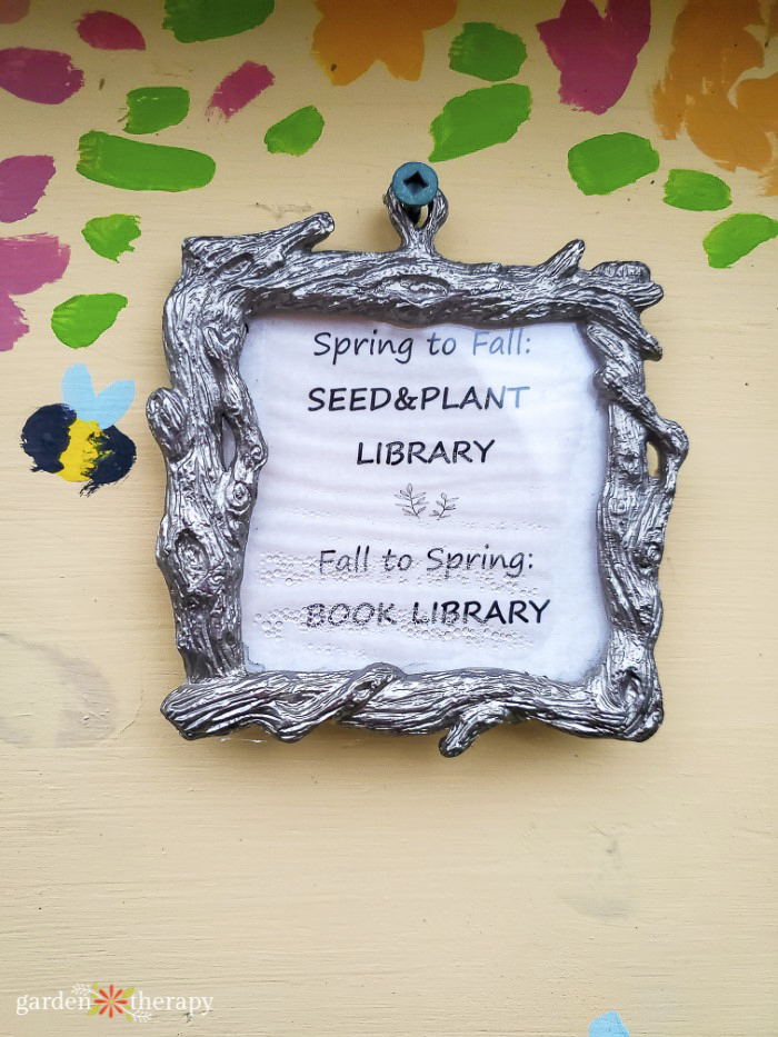 segno della biblioteca del seme