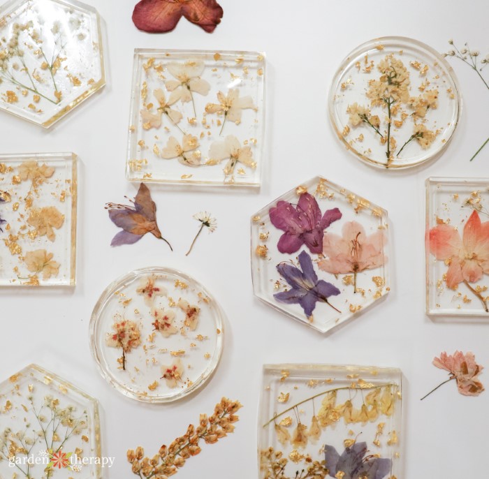 Pressed Flower Resin Coasters - Soul Roots - Marketspread