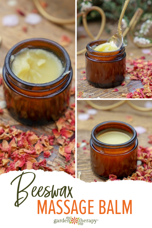 Romantic Beeswax Massage Balm Recipe With Rose Garden Therapy