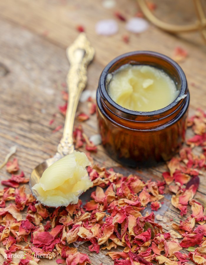 massage balm made with rose