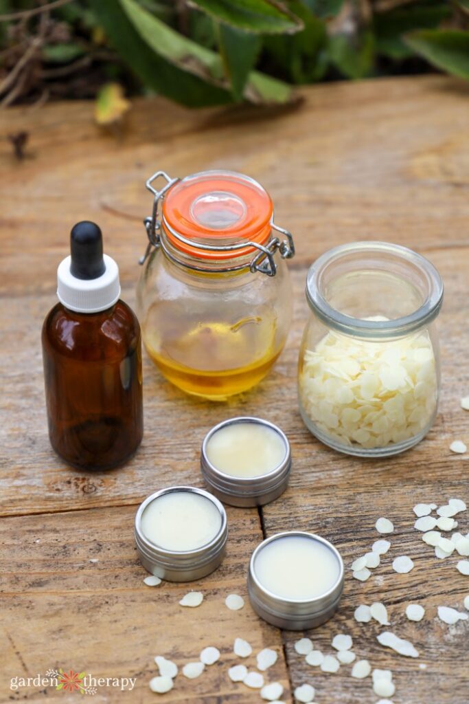 DIY lip balm ingredients