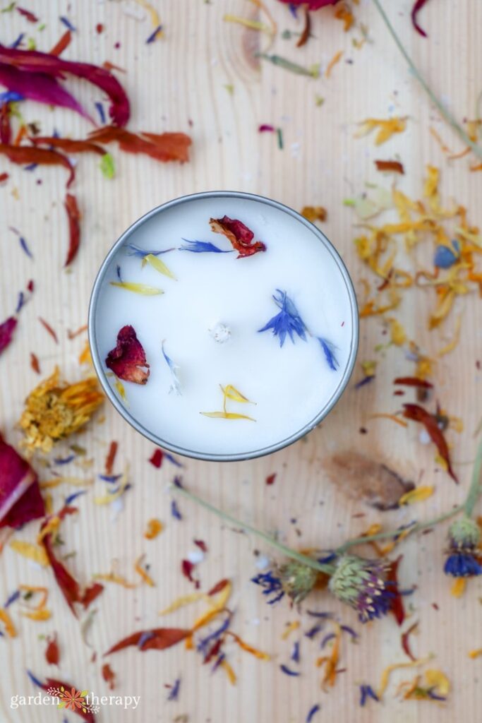 dried flowers for candle making