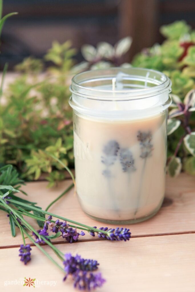 travel lavender candle