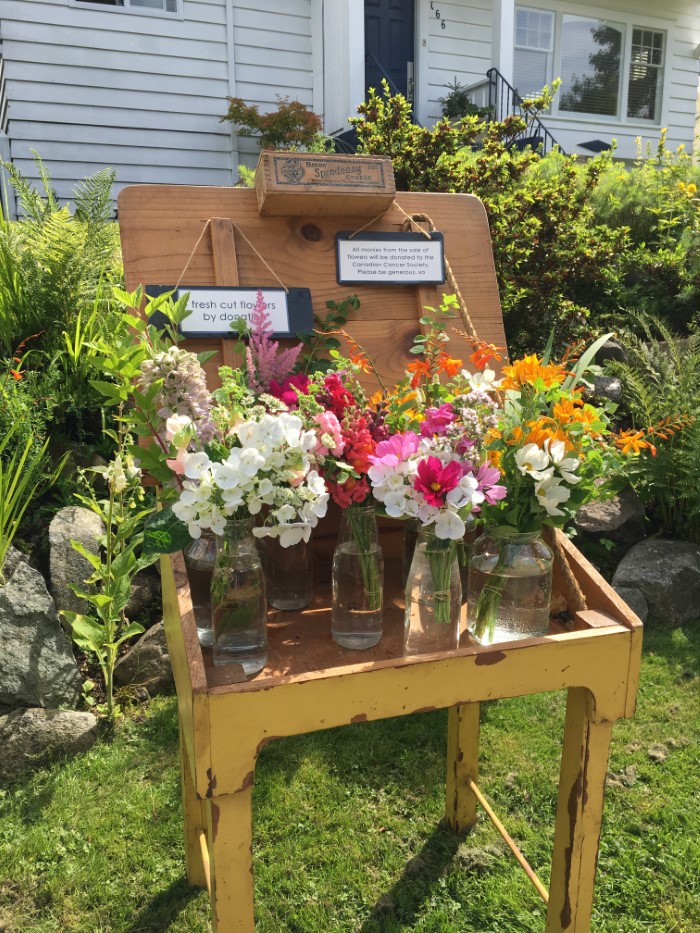 chariot de ferme florale en ville