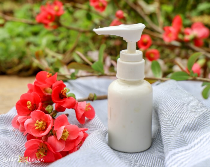 floral cream and flowering quince