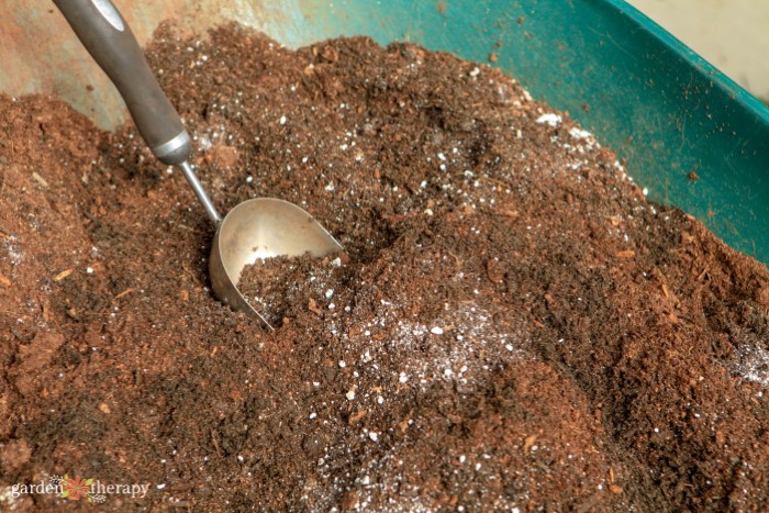 soil with scoop