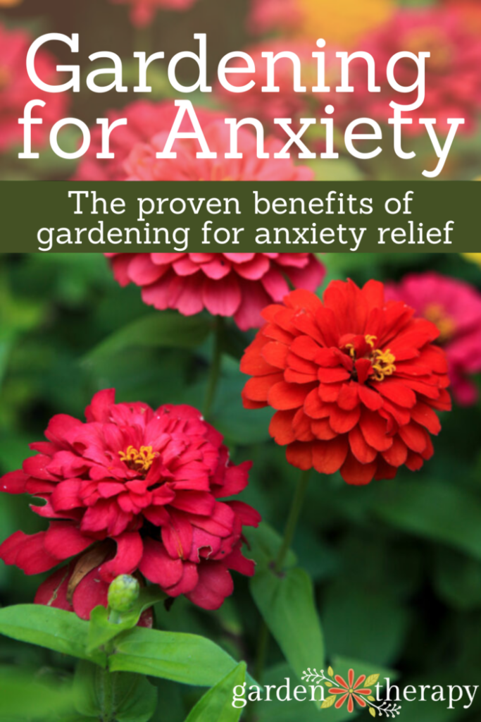 Pin image for gardening for anxiety/