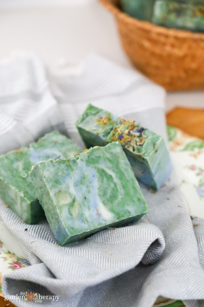 Homemade Irish Spring Soap With A Fresh And Natural Scent Garden Therapy   Irish Spring Soap 3 