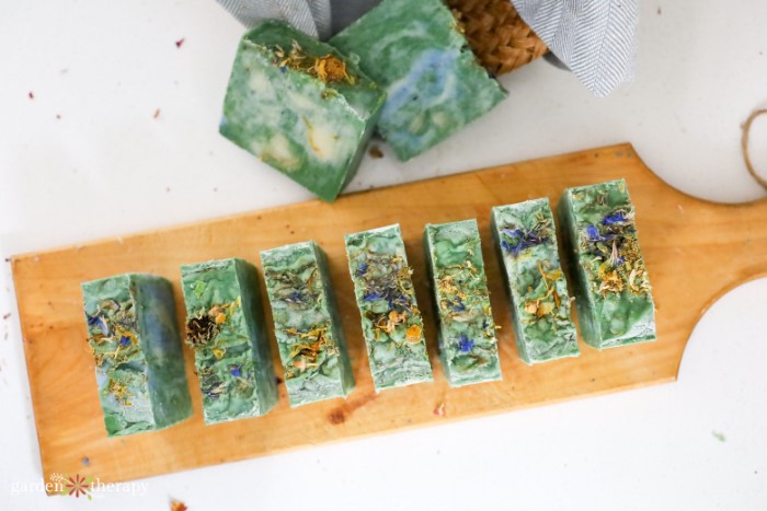 equally cut Irish spring soap bars