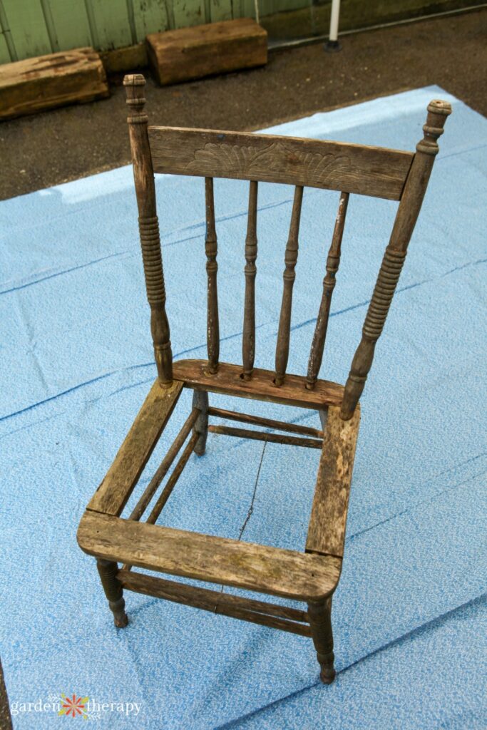 vintage wooden kitchen chair