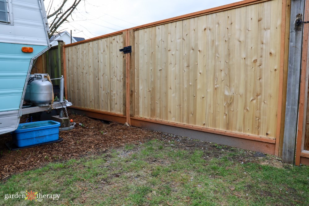 wood swing gate