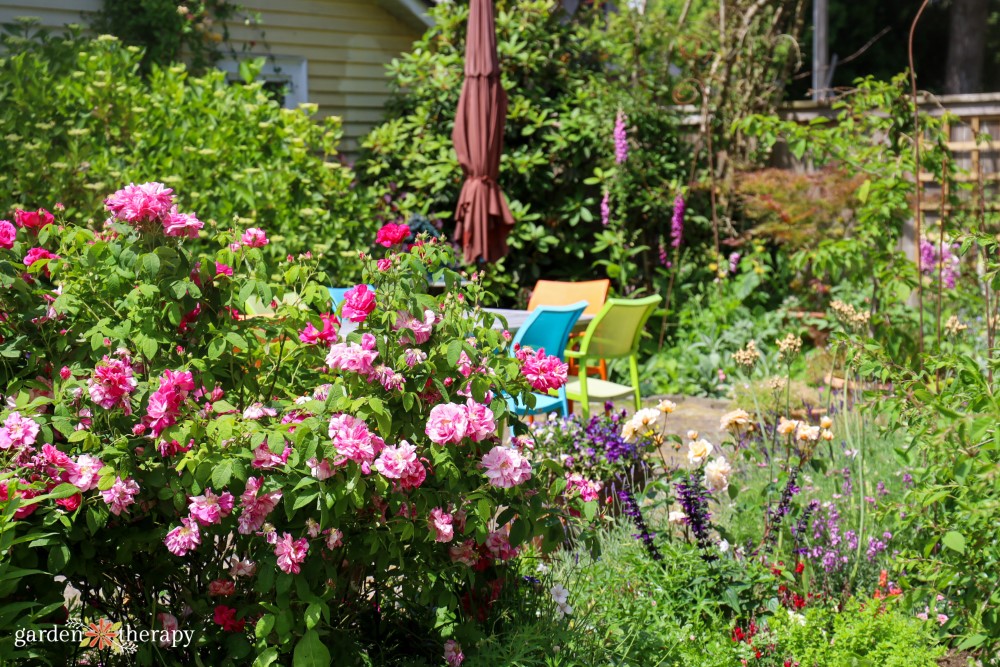 Hudson house mixed planting garden