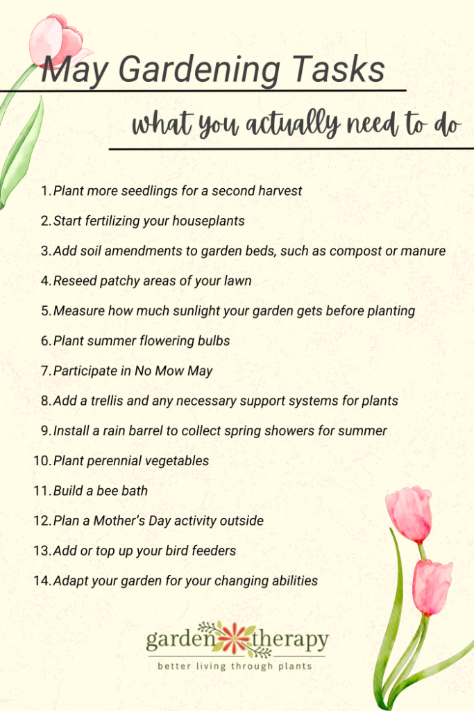 May Gardening Tasks list