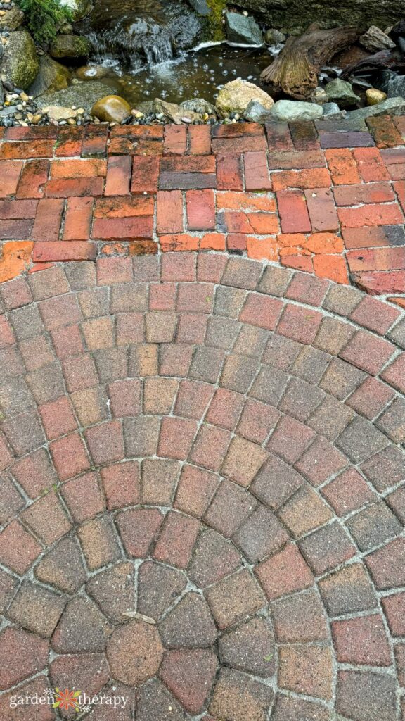 brick patio porous pavers