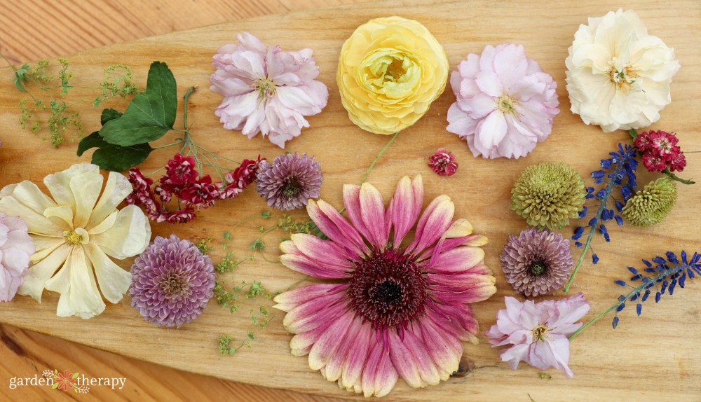 Drying flowers with silica gel