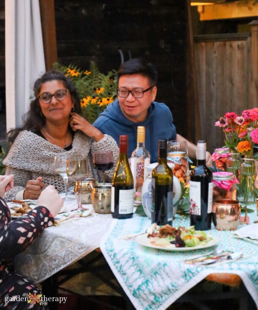 friends gathered at Friendsgiving