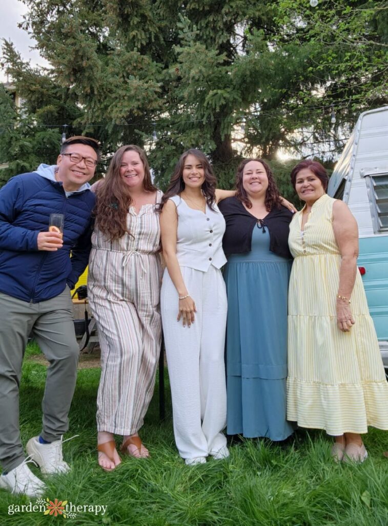 Stephanie with friends