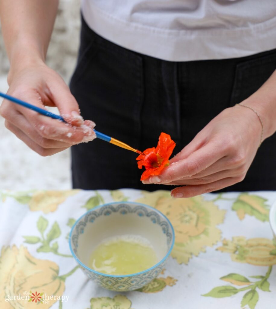 how to make candied flowers