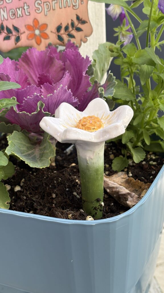 ceramic crocus bee cup